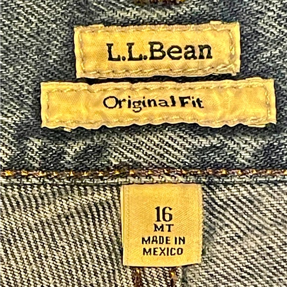 Women’s L.L. Bean Blue Denim Jeans 16 MT EUC - Picture 8 of 12